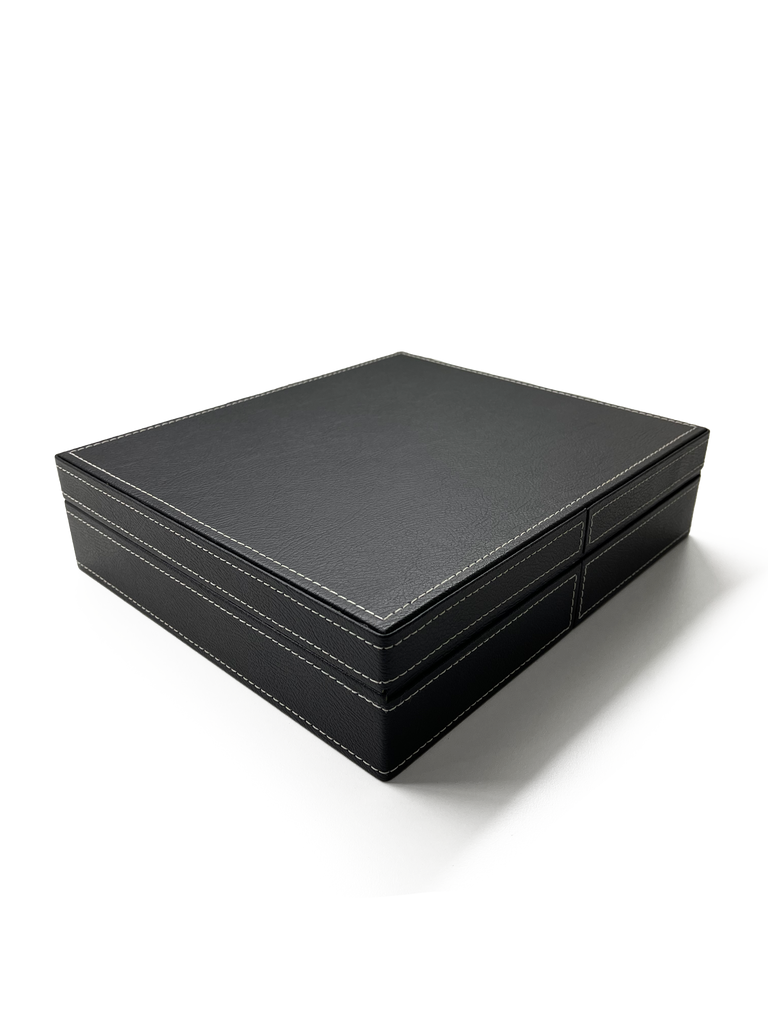 Ten15 Oscar Watch Box for 15 Watches (Black Exterior & Grey Interior)