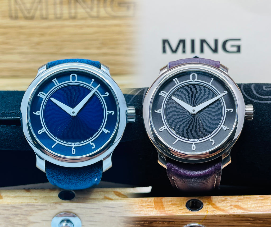 MING 17.01 Set Blue & Anthracite Grey 38mm 2017 [Preowned]