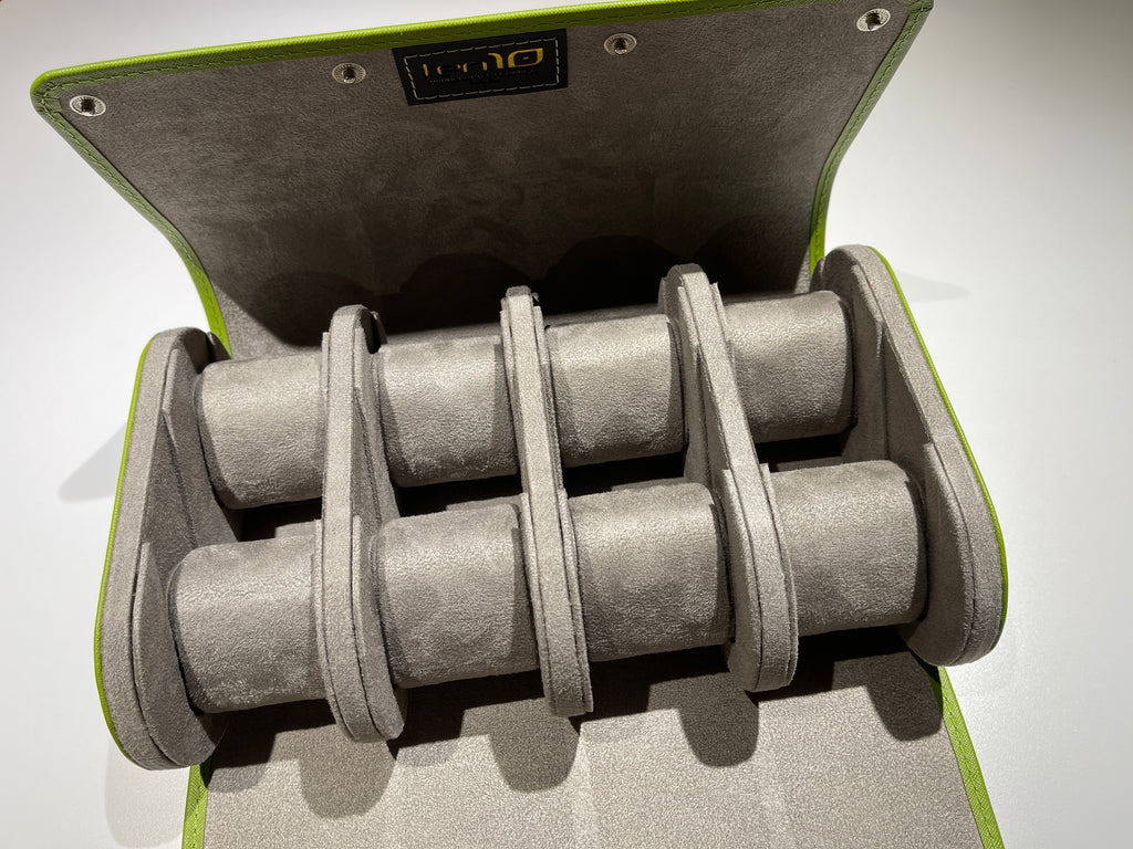 Ten10 Suite8 Watch Box for 8 Watches (Lime Green)