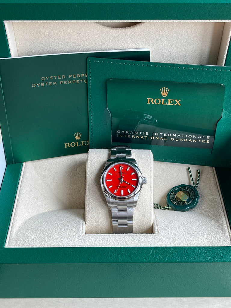 Rolex Oyster Perpetual Coral Red 31mm 277200